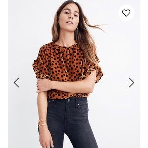 Madewell Leopard Velvet S top